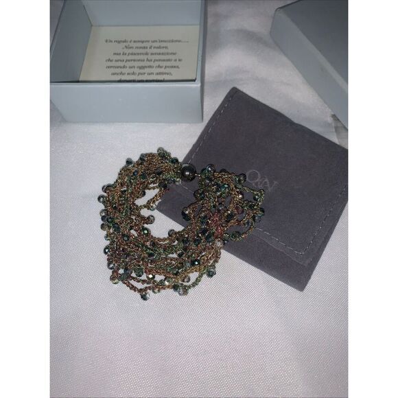 O&N Italy Chunky Beaded bracelet Magnetic Ball Clasp Multicolor,mothers day gift - Picture 7 of 12